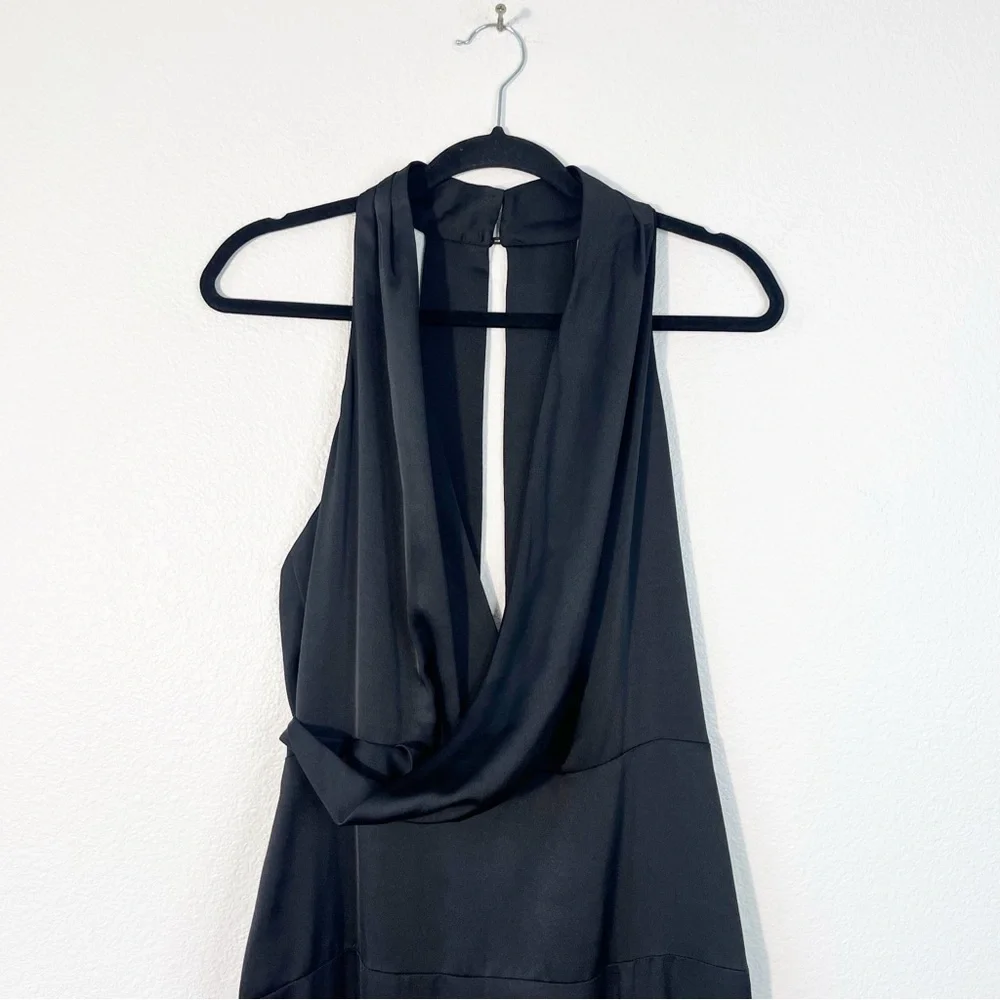 Keepsake The Label Hold Back Maxi Black Dress Size Large Feminine Glam Party